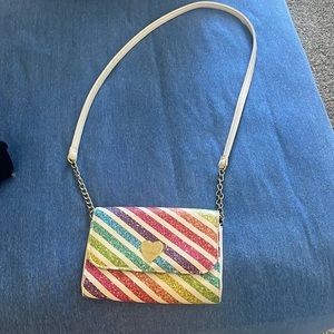 Betsy Johnson rainbow clutch